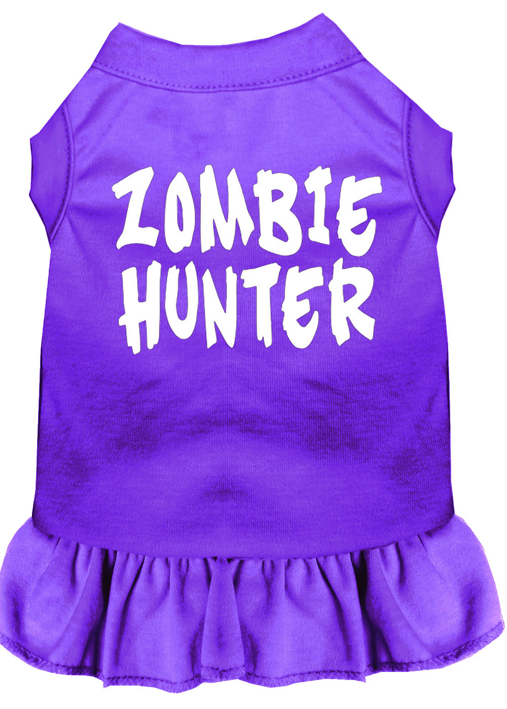 Zombie Hunter Screen Print Dress Purple Sm